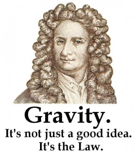 Newton gravity poster